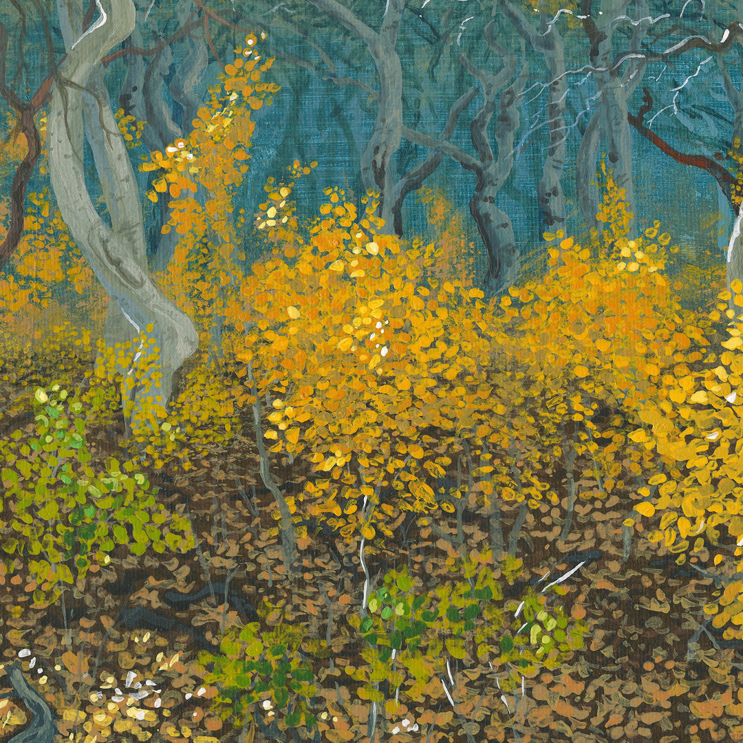 “A Golden Moment” 11 x 14 Original Painting Landscape and Wildlife Art by Brendan McCullough