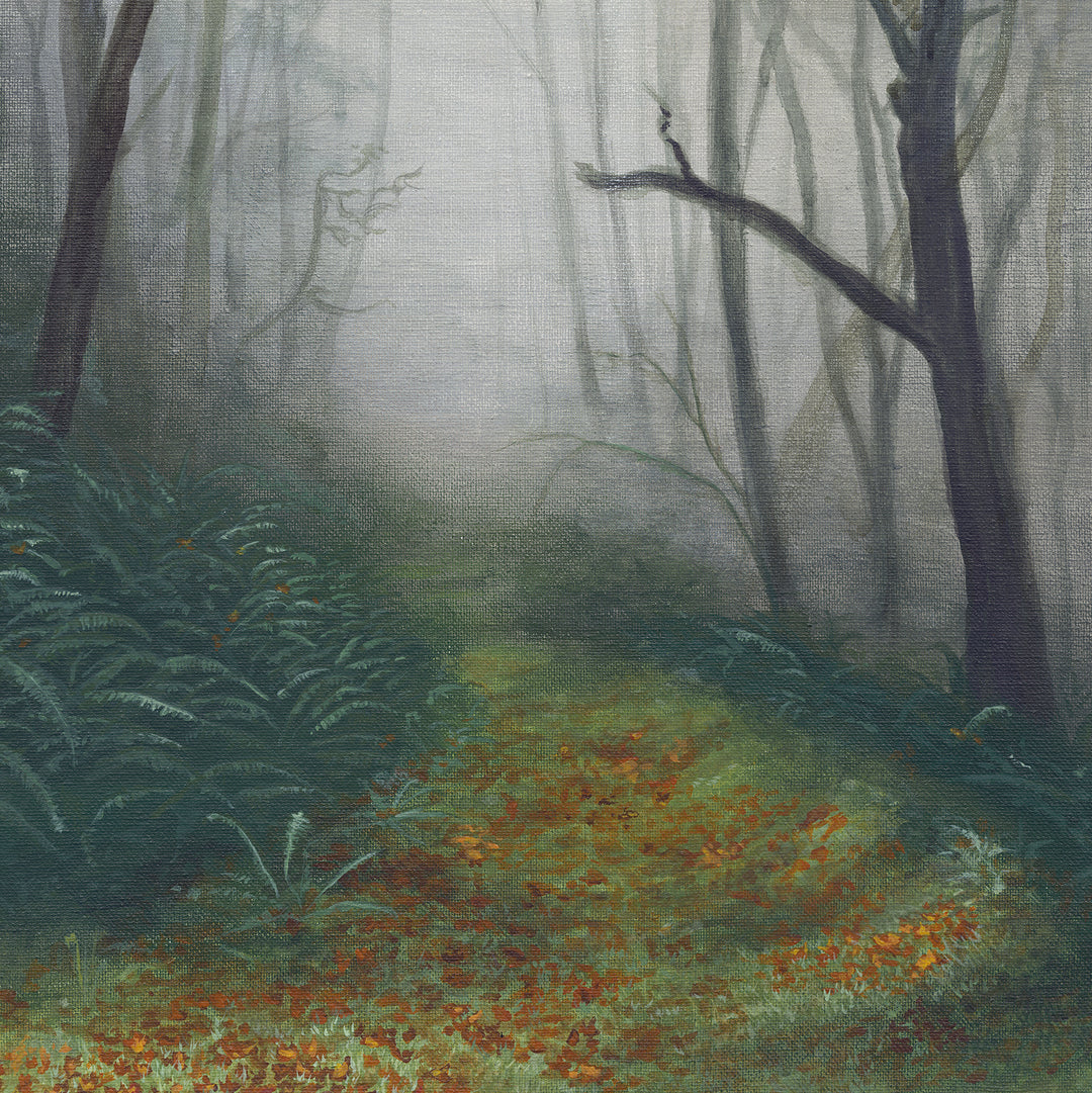 “Woodland Promise” 24 x 36 Original Painting Landscape and Wildlife Art by Brendan McCullough