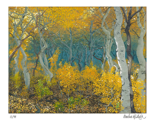 “A Golden Moment” Limited Edition Print Landscape and Wildlife Art by Brendan McCullough