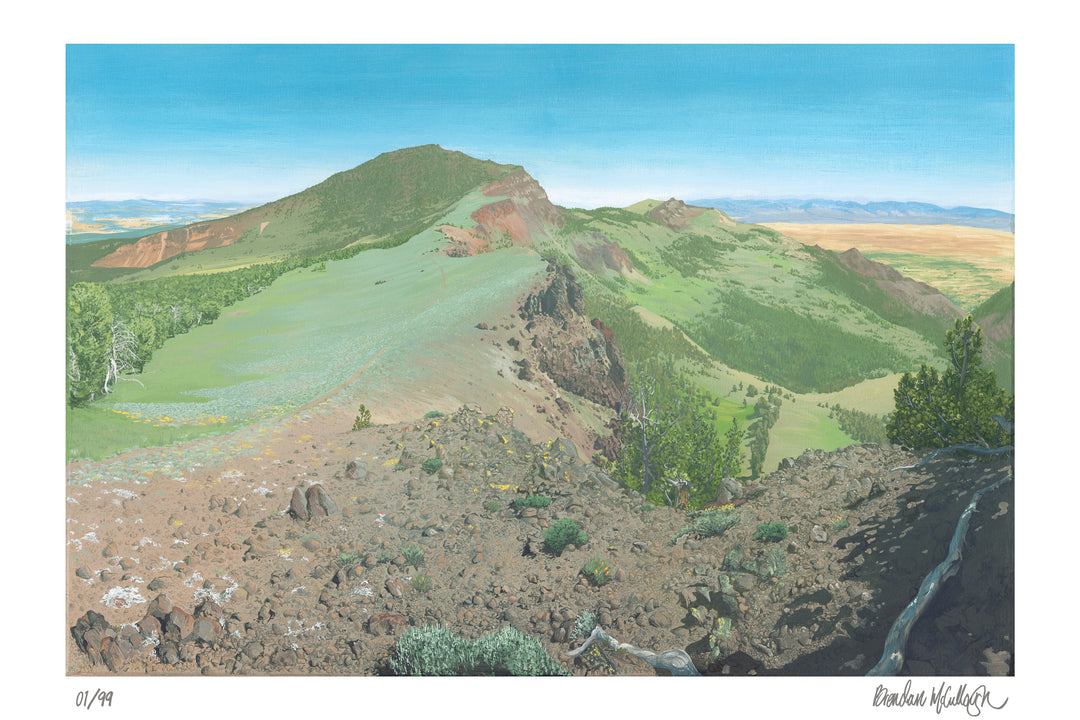 “Into The Distance" Limited Edition Print Landscape and Wildlife Art by Brendan McCullough