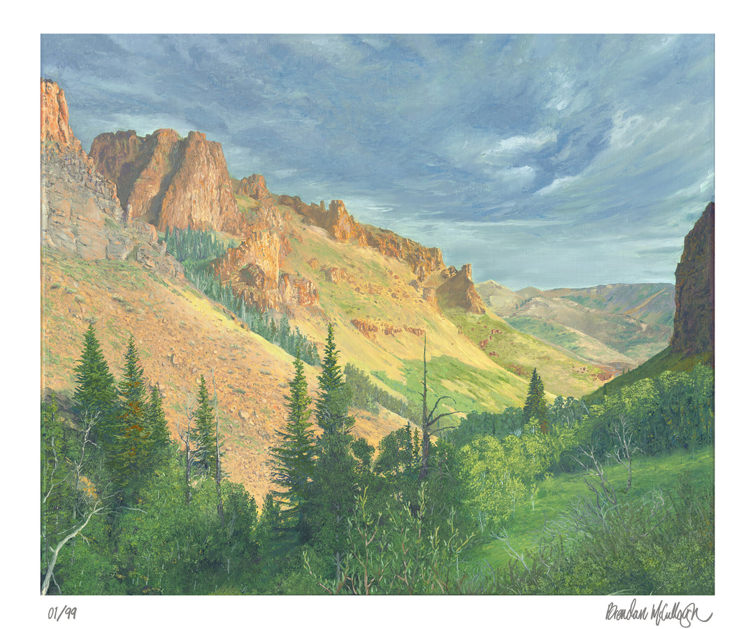 “A Primal Sense of Quietness" Limited Edition Print Landscape and Wildlife Art by Brendan McCullough