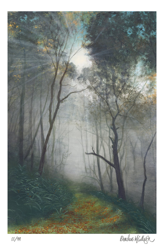 “Woodland Promise Limited Edition Print Landscape and Wildlife Art by Brendan McCullough