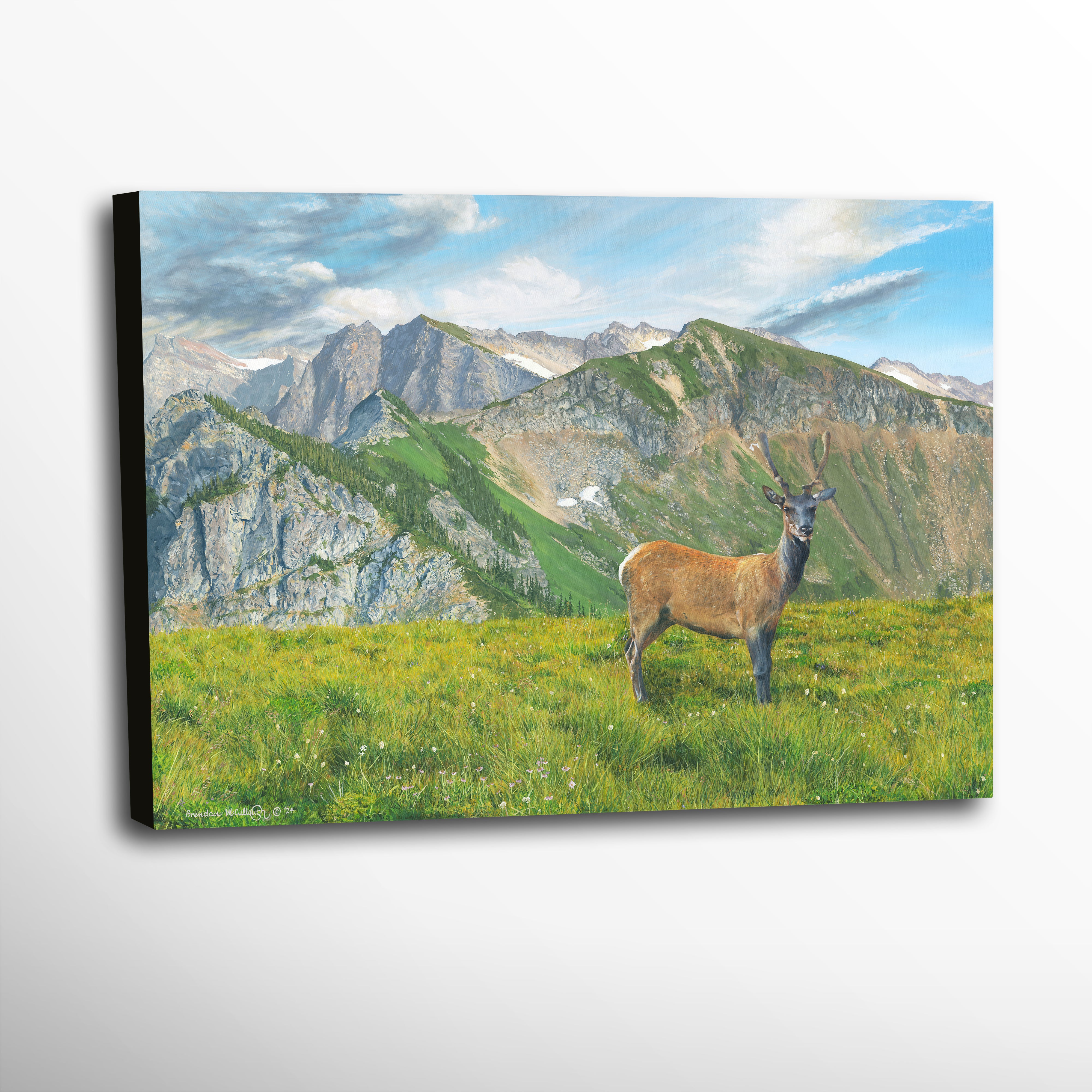 “Waiting for Sunset" Canvas Print Landscape and Wildlife Art by Brendan McCullough